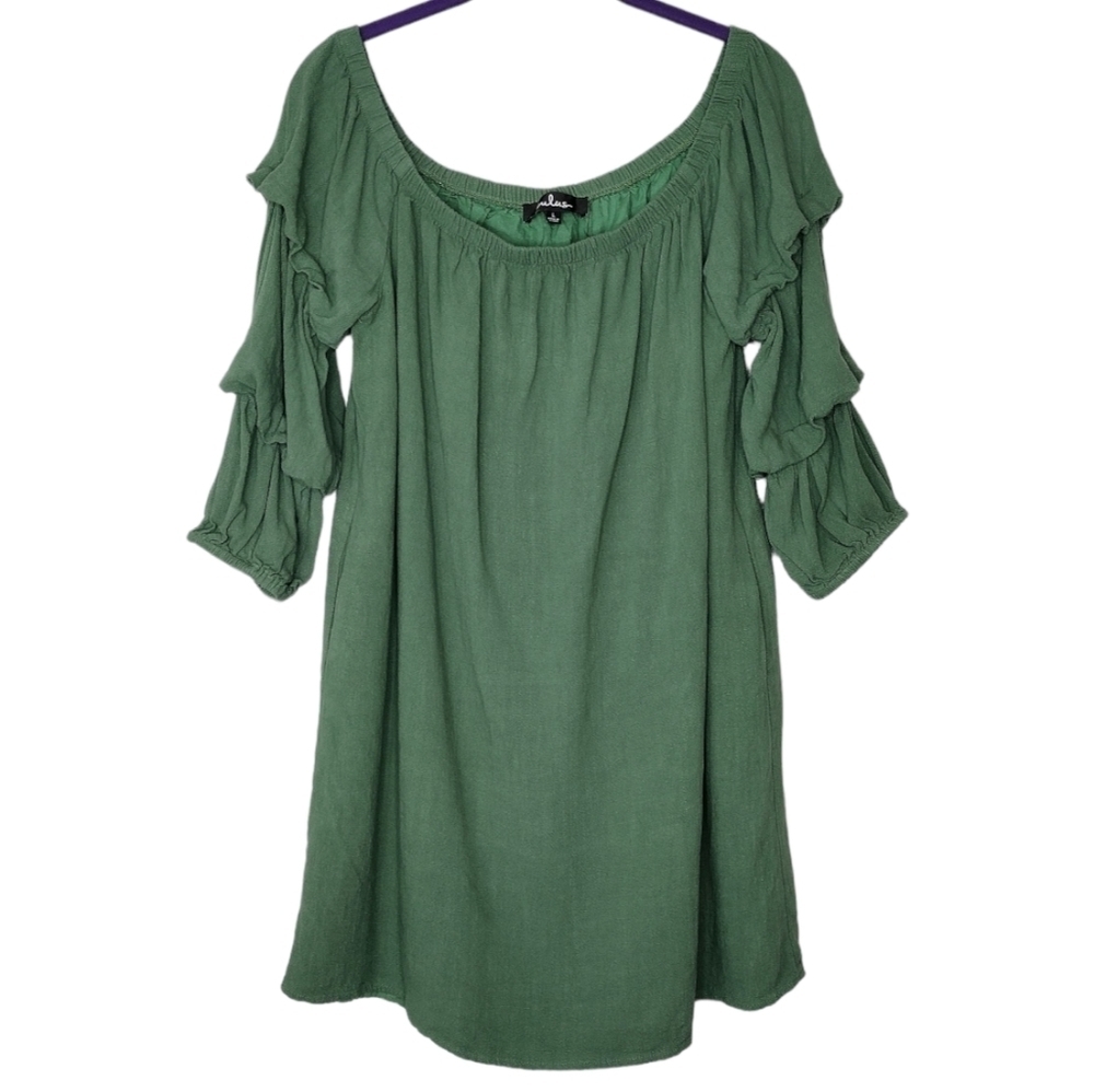 NWT Lulus Linen Blend Mini Dress